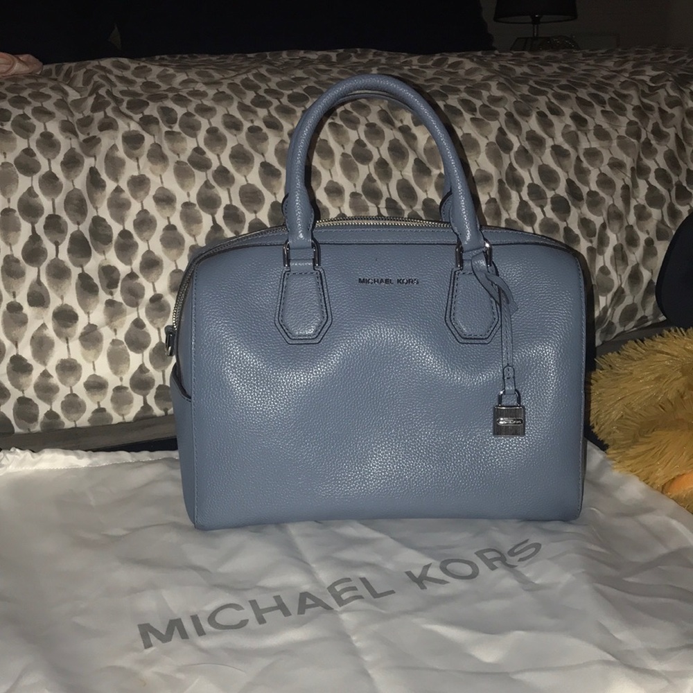 Michael Kors Leather Medium Mercer Duffle